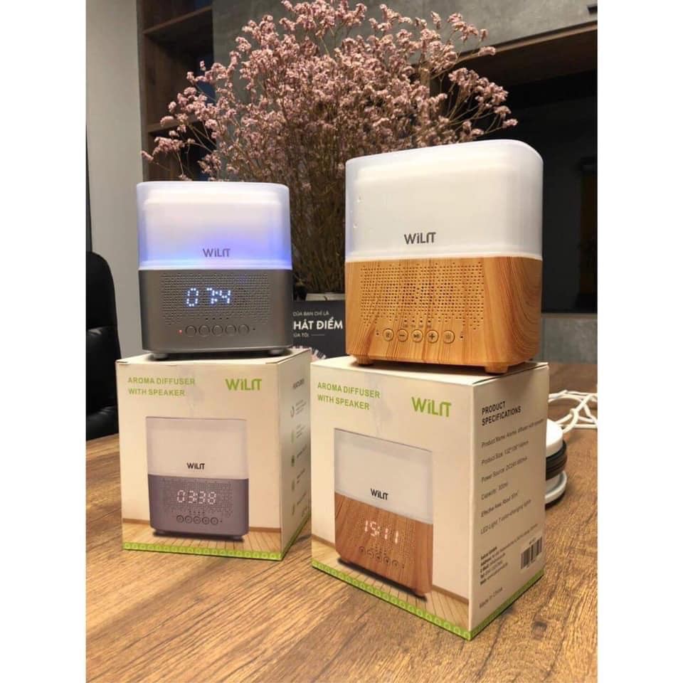 Máy xông tinh dầu Wilit 4 in 1 có loa bluetooth