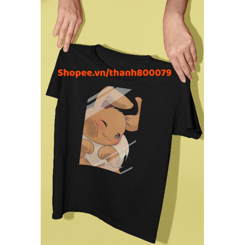 ✔️Sale Áo Đen EEVEE 99k✔️ Áo Thun In Đẹp Bền, Freesize, Nhận In Theo Yêu Cầu Dù Chỉ 1 Sản Phẩm
