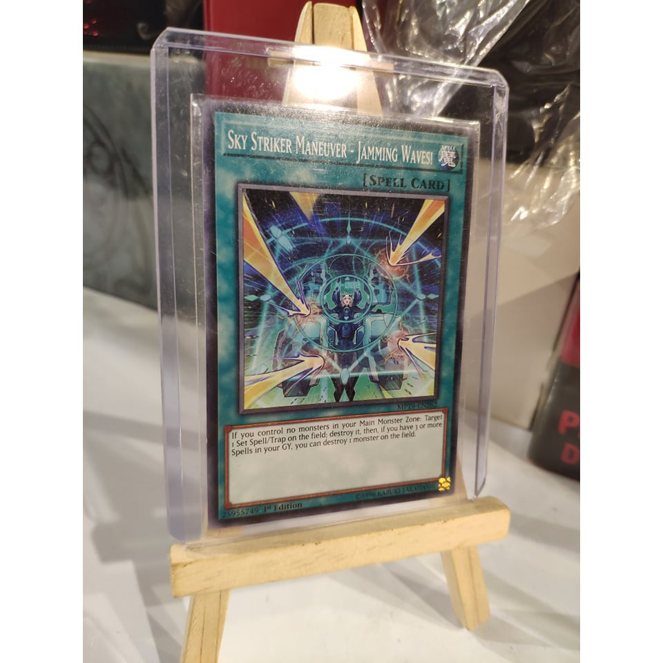 [ Dưa Hấu Yugioh ] Lá bài thẻ bài Sky Striker Maneuver - Jamming Waves - Tặng bọc bài nhựa bảo quản