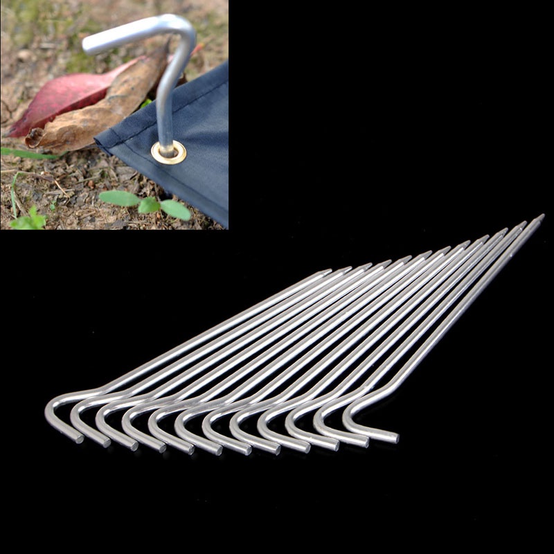 Cọc Dựng Lều Bằng Hợp Kim Nhôm 18cm Chất Lượng Cao