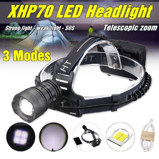 Đèn pin bóng LED đội đầu XHP70 30W