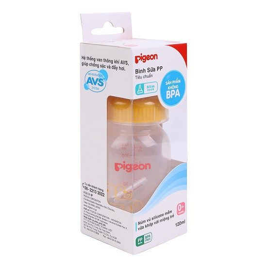 Bình sữa Pigeon 120ML đủ màu