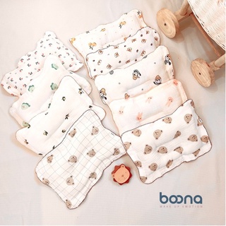 Gối lõm xô muslin boona chống méo đầu cho bé