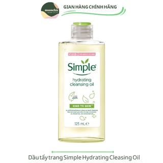 Dầu tẩy trang Simple Kind To Skin Hydrating Cleansing Oil 125ml Vegan Facial [Date 2026]