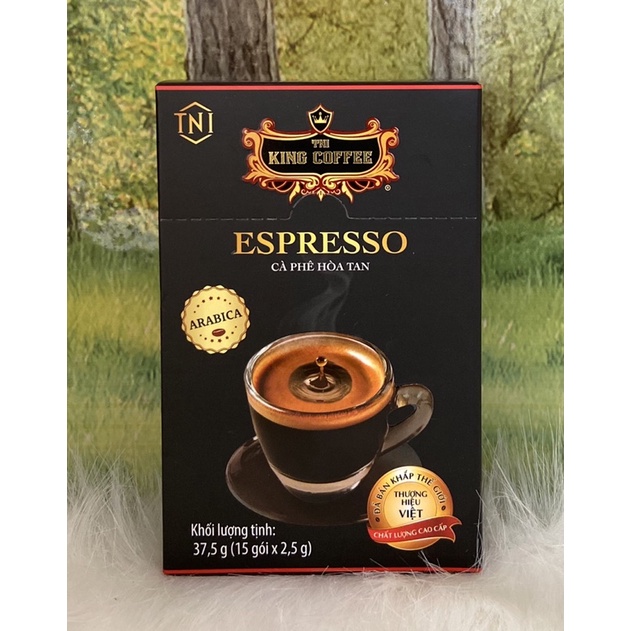 Cà Phê Hoà Tan King Coffee Espresso Hộp 37,5g / 15 gói *2,5g