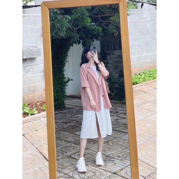 Áo Blazer Ngọt Ngào 2 Màu (Xả Kho Kèm Ảnh Thật 100%)