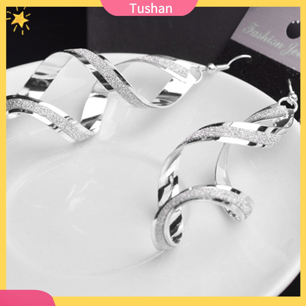 [TS] - Bông Tai Dạng Móc Xoắn Ốc Làm Quà Cưới / Đính Hôn Cho Cô Dâu