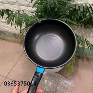Chảo chống dính sâu lòng size 18cm - Dùng được cả bếp ga, bếp điện, bếp từ kèm ảnh thật