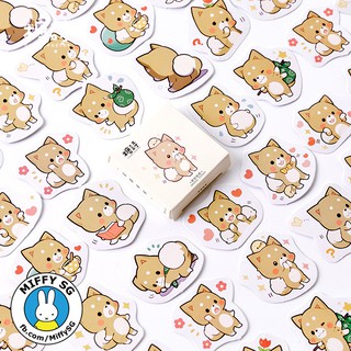[Candy Poetry] Bộ 45 sticker Nhật ShibaInu cho planner/bullet journal