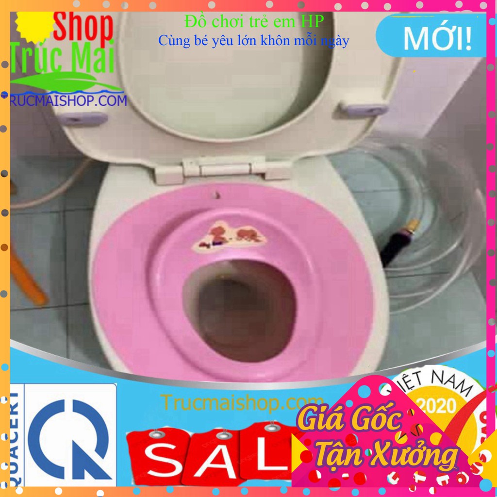 [ Loại Cao Cấp] Kệ ngồi toilet cho bé - Miếng lót thu nhỏ bồn cầu nhựa Việt Nhật