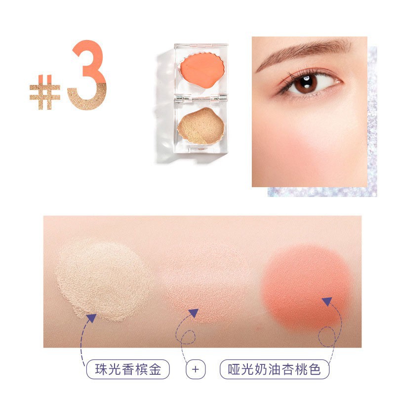 Phấn Má Hồng Hai Màu Vỏ Sò Hiệu Guicami | BigBuy360 - bigbuy360.vn