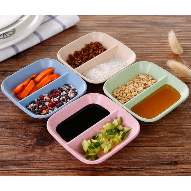 Chén gia vị hai ngăn an toàn đơn giản tinh tế