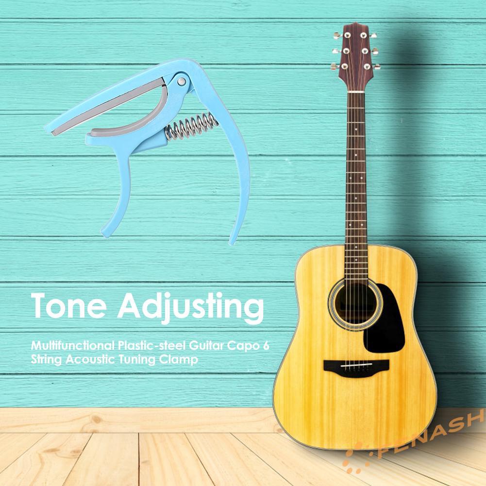 FE Multifunctional Plastic-steel Guitar Capo 6 String Acoustic Tuning Clamp