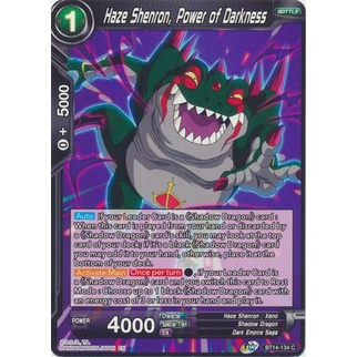 Thẻ bài Dragonball - TCG - Haze Shenron, Power of Darkness / BT14-134'