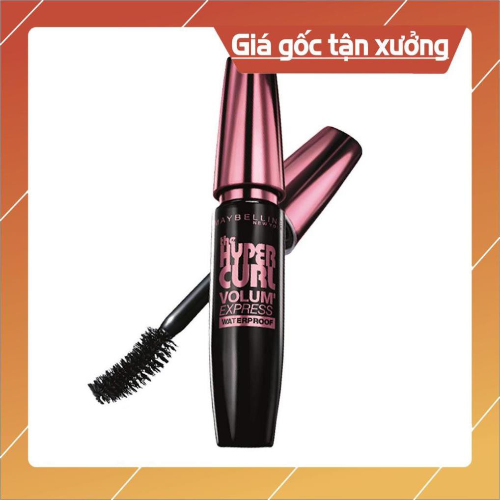 [Chính Hãng] Mascara Dài Mi và Cong Mi Maybelline New York Hyper Curl Waterproof Chuốt Mi Đen Không Lem Không Trôi 9.2ml
