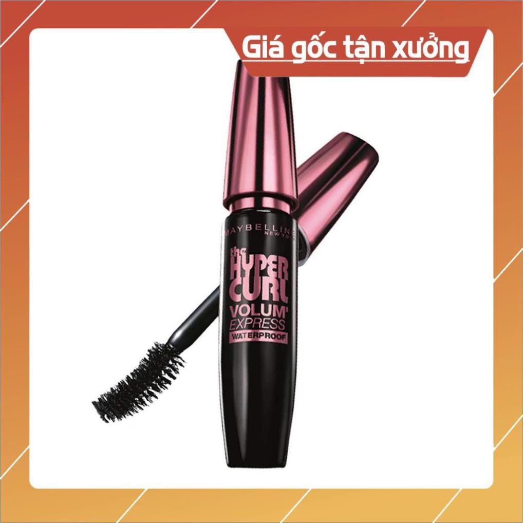 ( Bb221 ) [Chính Hãng] Mascara Dài Mi và Cong Mi Maybelline New York Hyper Curl Waterproof Chuốt Mi Đen Không Lem Không 