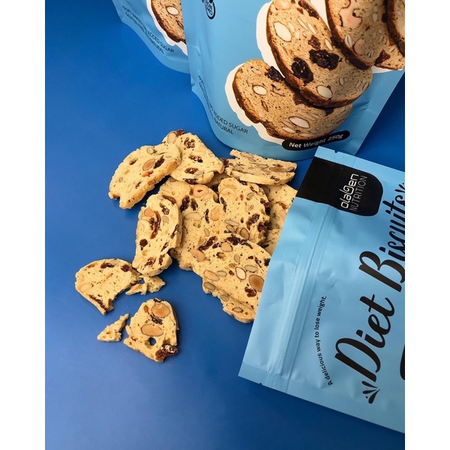 Bánh Biscotti ăn kiêng hỗ trợ giảm cân - giàu dinh dưỡng, healthy vị nguyên bản