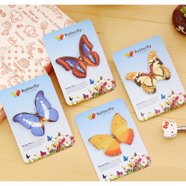 Giấy nhớ hình cánh bướm