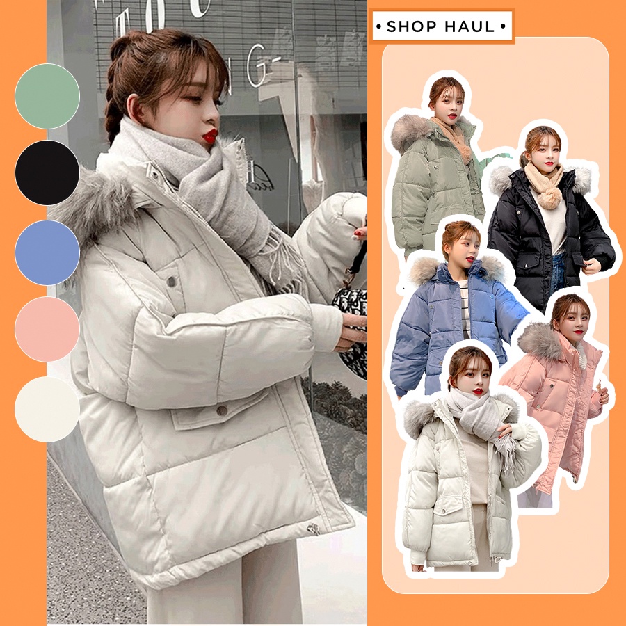 Áo phao ấm mũ có lông Shop Haul - AP-G04