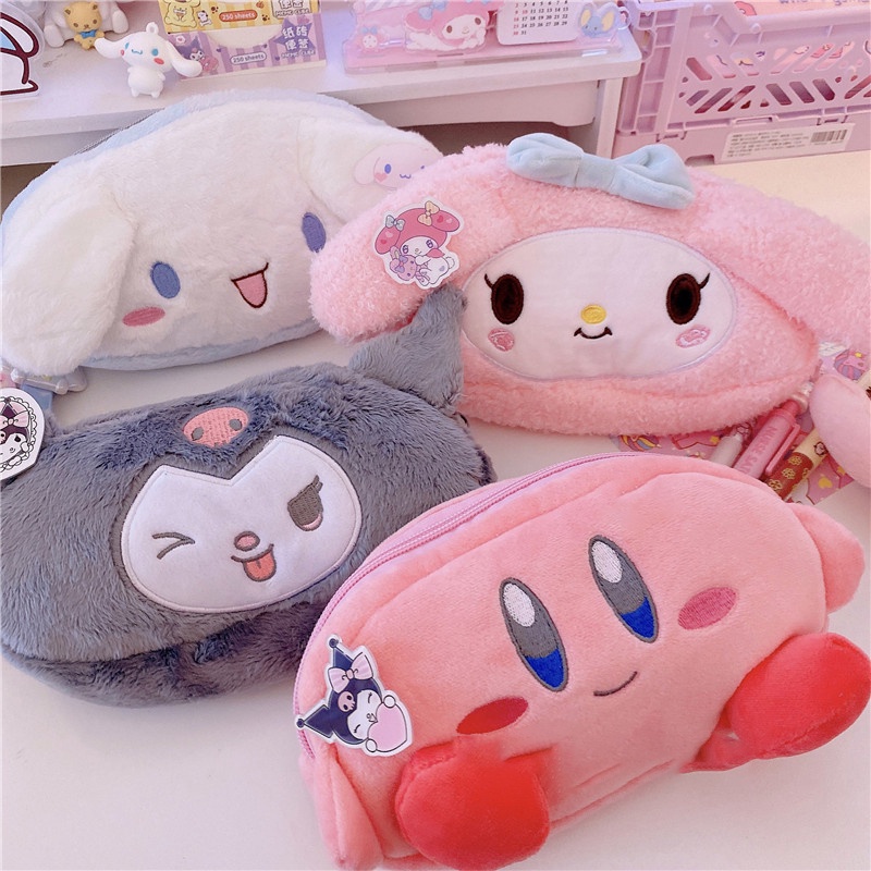 SANRIO Túi Đựng Bút Hình Cinnamoroll Melody Nhồi Bông Dễ Thương Cho Bé
