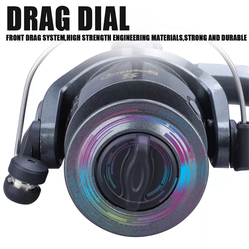 Máy câu cá 6BB Trục quay tốc độ cao mượt mà 5.1: 1 Quay cá chép Cuộn dây câu cá ABS Bass Câu cá giải quyết