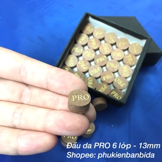 Đầu cơ bida Pro 6 lớp 13mm