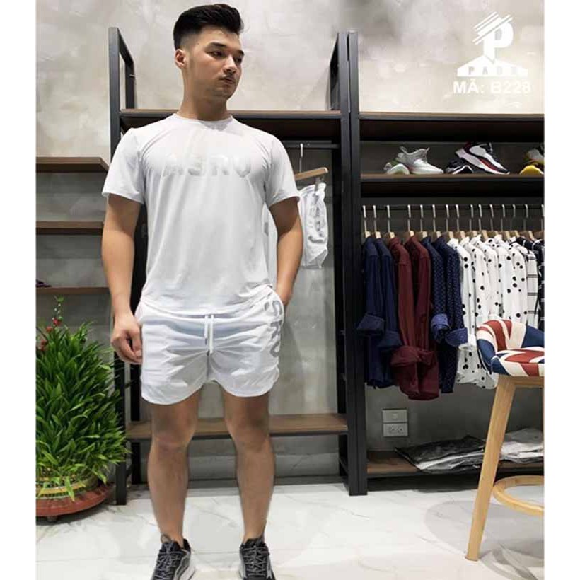 Quà Tặng Bạn ⚡️RẺ VÔ ĐỊCH ⚡️ Bộ Thể Thao Nam Cổ Tròn Chất Thun Lạnh Ép Vân Chìm Co Giãn, Mềm Mịn
