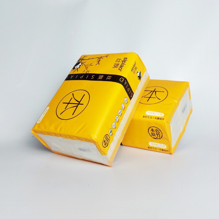 Giấy ăn gấu trúc Sipiao thùng 30 gói siêu dai mền mịn