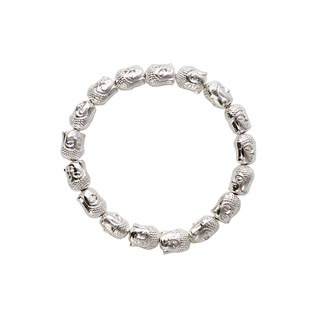 Vòng đeo tay Phật Tổ mạ bạc bình an, may mắn - MK248