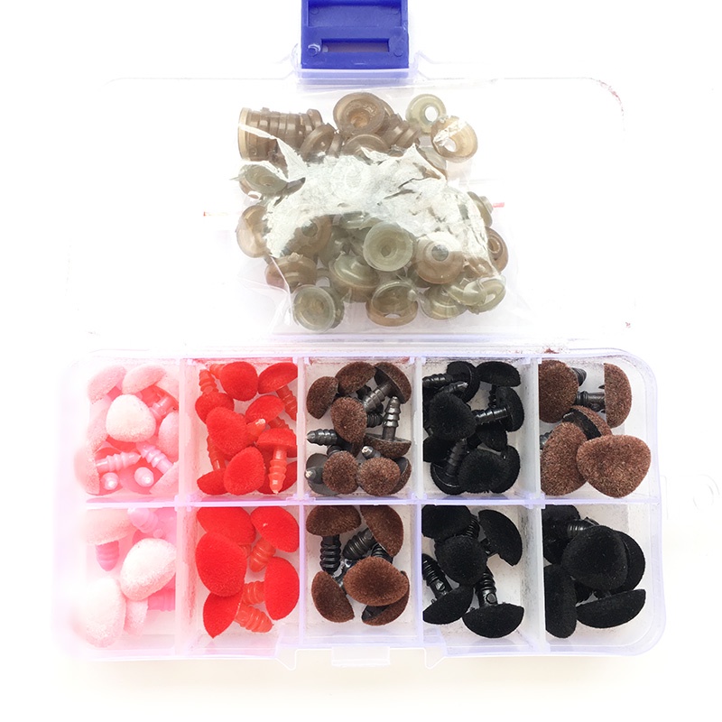 Set 70 Đồ Chơi Búp Bê Nhồi Bông Hình Tam Giác Nhiều Màu Sắc/Đỏ/Đen/Nâu Hình Tam Giác