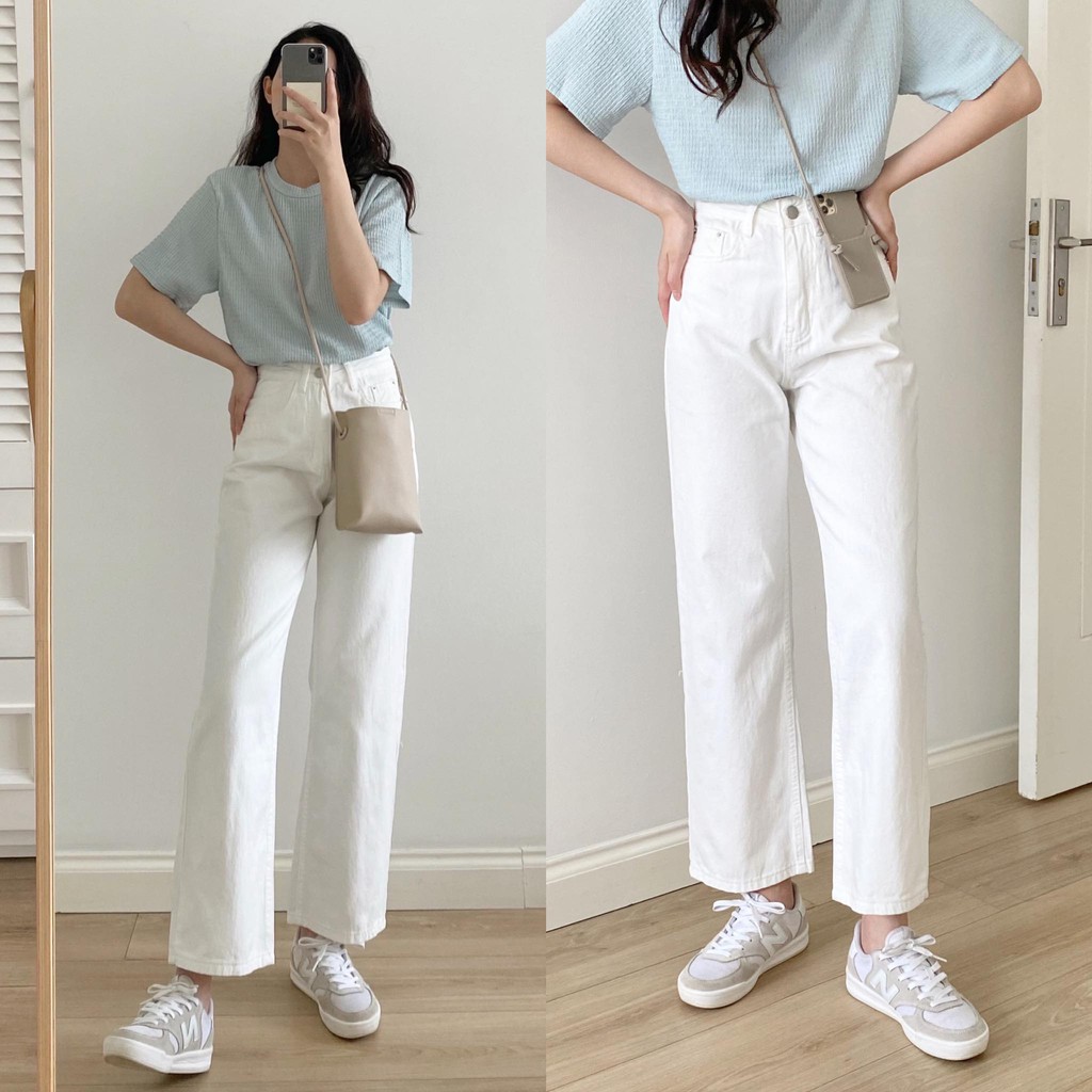 Quần jean ống suông _ Q0048