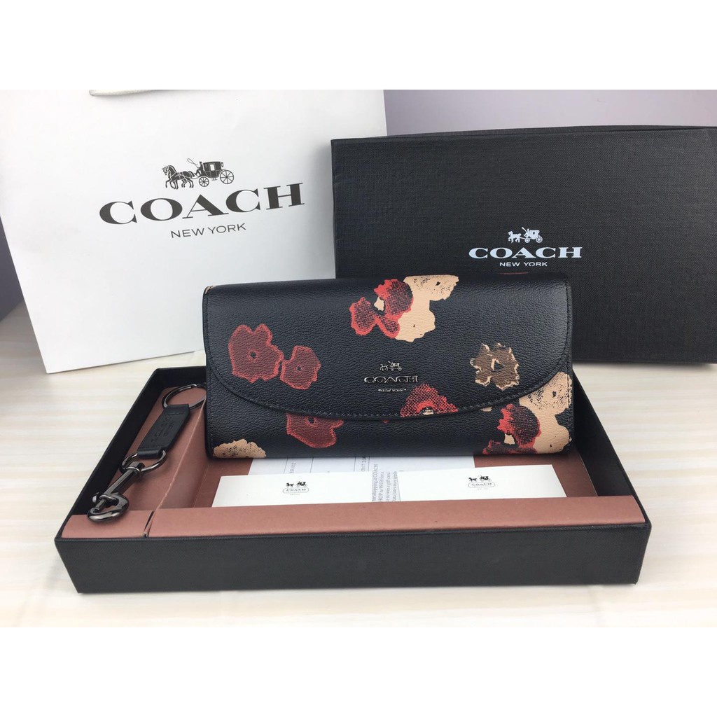 COACH Ví Dài Khóa Kéo Thời Trang Dành Cho Nữ F54022