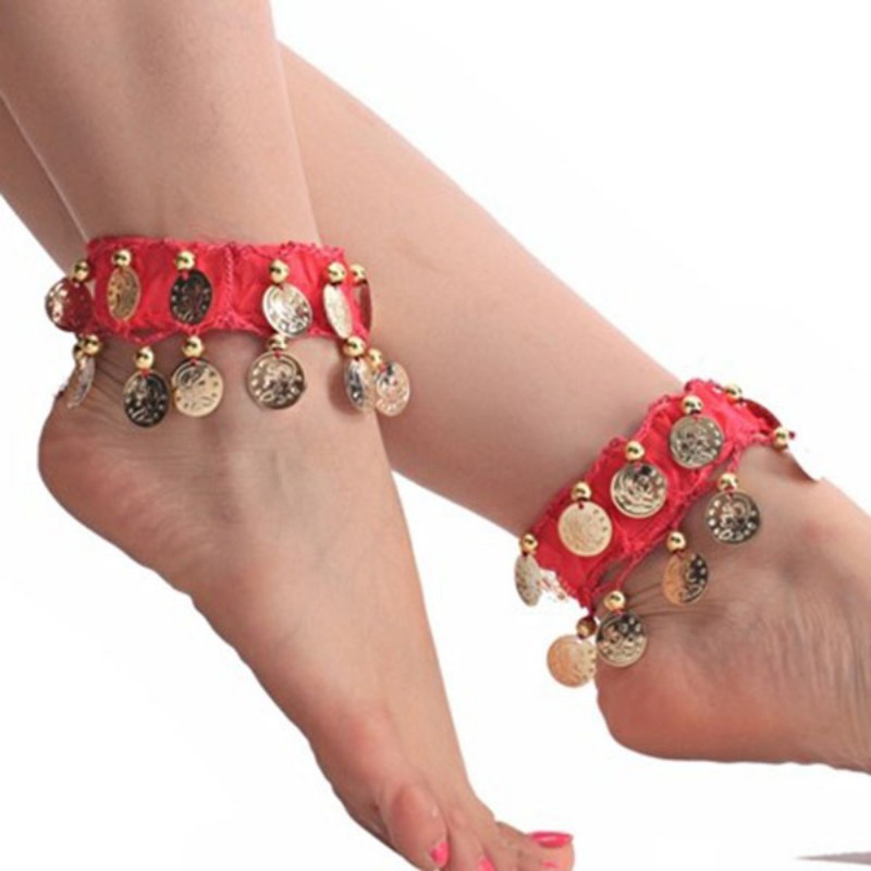 Vòng chân đính đồng xu tua rua phong cách Bohemian thời thượng | BigBuy360 - bigbuy360.vn