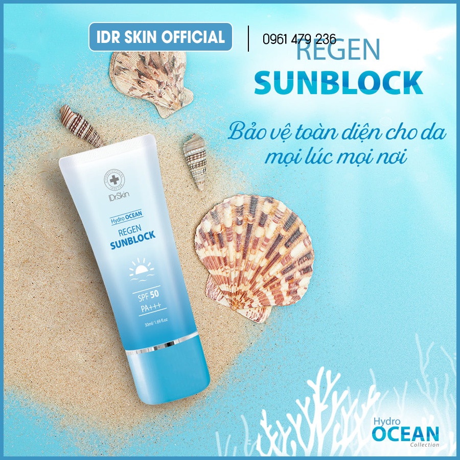Bộ Hydro Ocean Collection IDr Skin giúp cấp ẩm và trắng sáng chuyên sâu