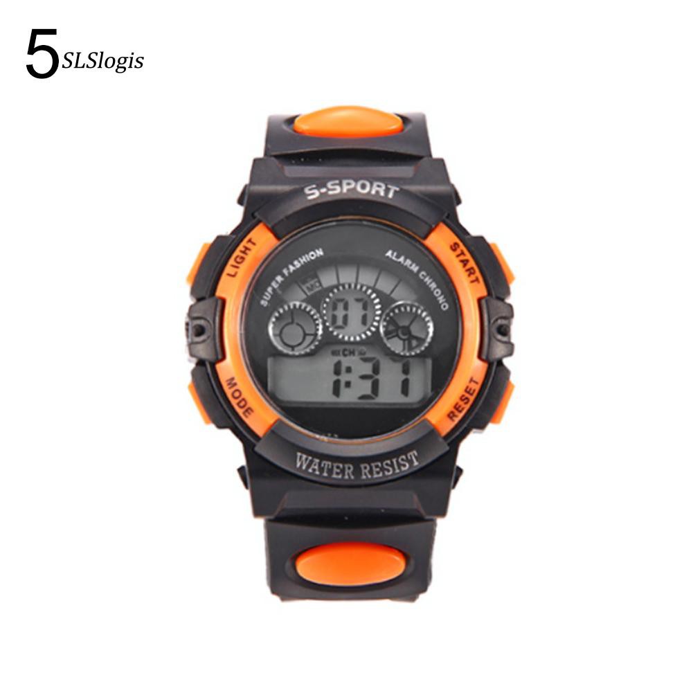 Đồng hồ điện tử có đèn LED chống thấm nước kiểu dáng thể thao cho bé | BigBuy360 - bigbuy360.vn