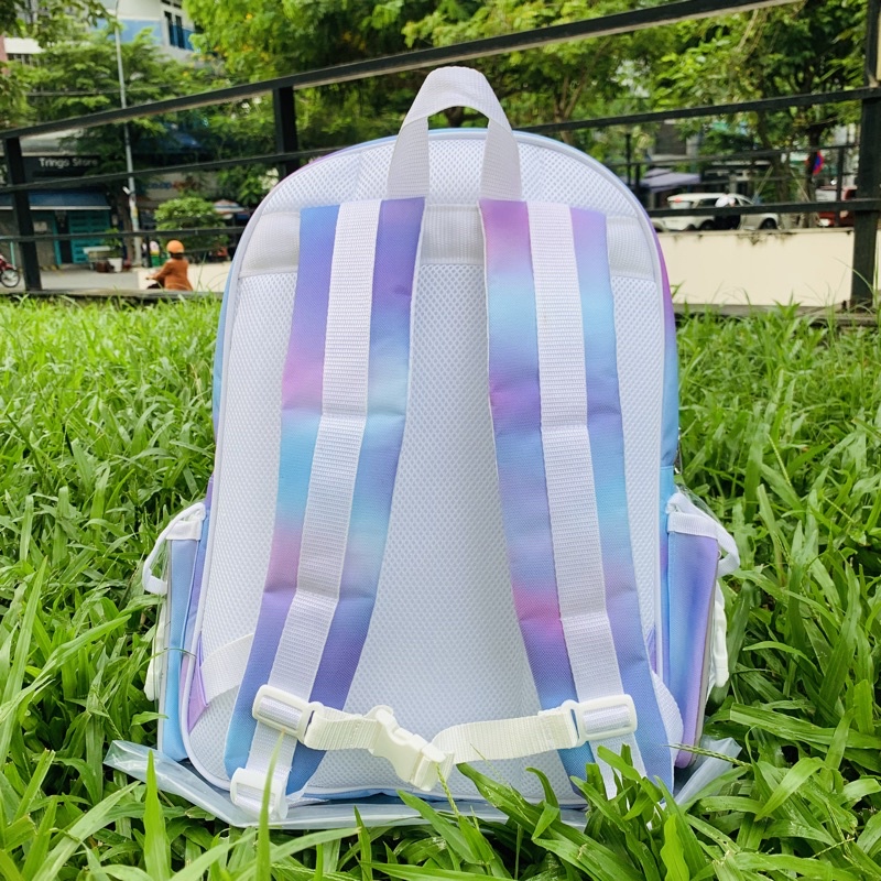 Balo Thời Trang Local Brand Degrey Loang Xanh Tím | Chuẩn Cao Cấp Chống Nước