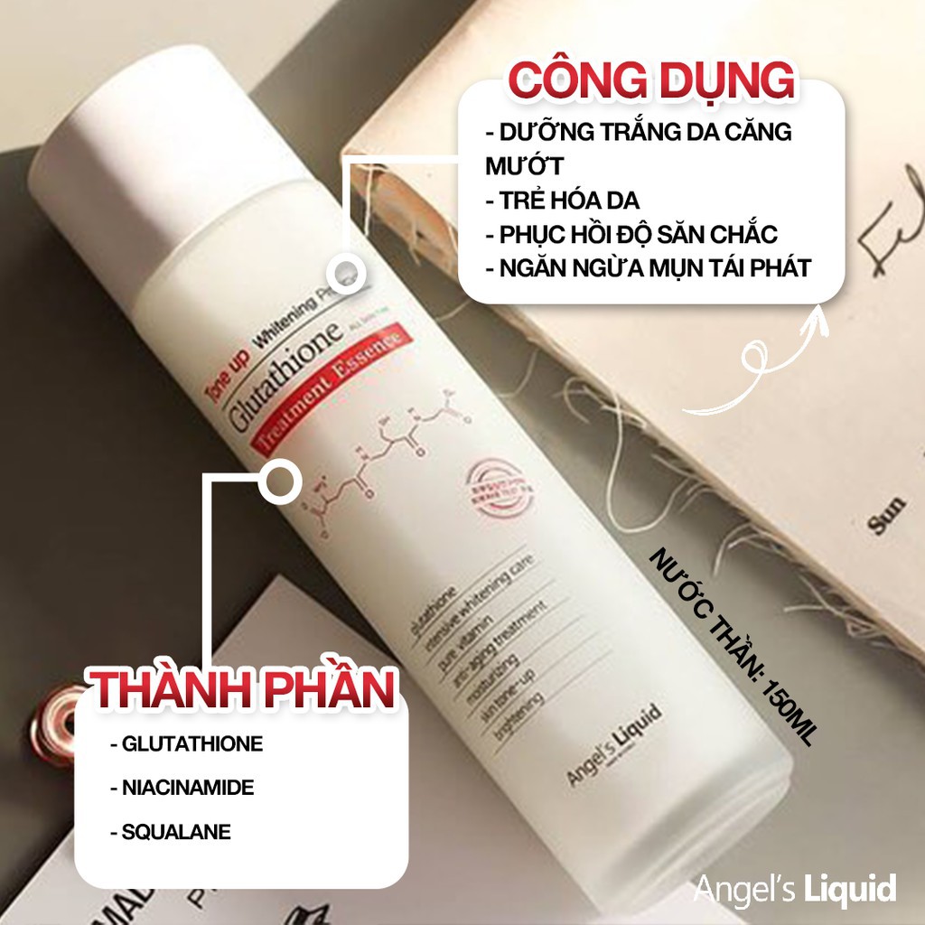 COMBO NƯỚC HOA HỒNG -SERUM -KEM MẶT 7 DAY WHITENING PROGRAM GLUTATHIONE 700 V-AMPLE