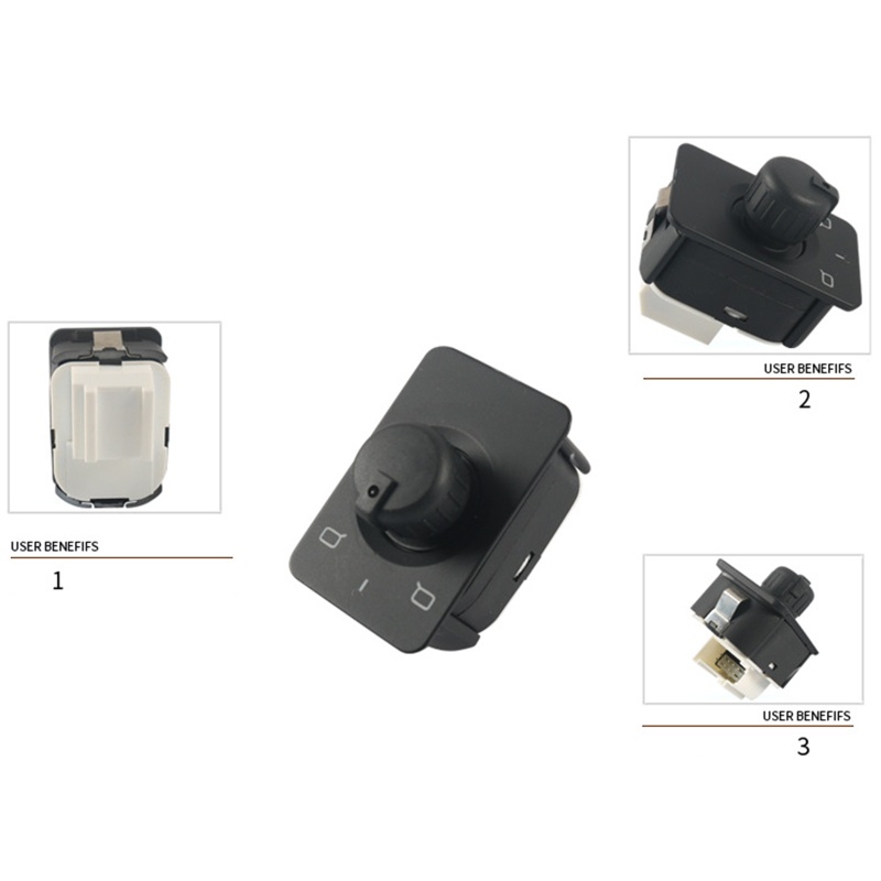 Nút Vặn Điều Khiển Gương Chiếu Hậu Cho A6 C5 1999 2000 2001 4B0959565A