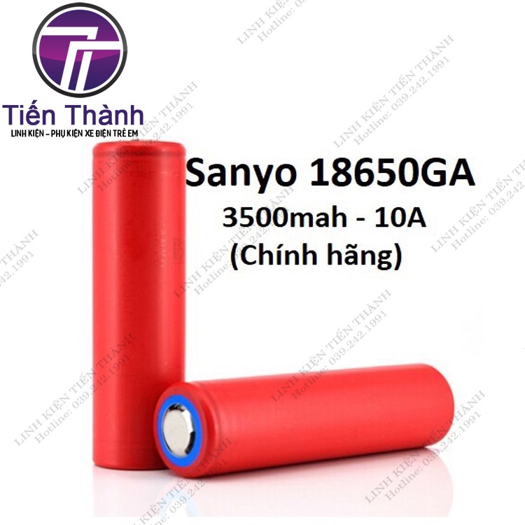 Pin Li-ion 18650 Sanyo NCR 18650GA - 3500Mah - 10A 18650GA