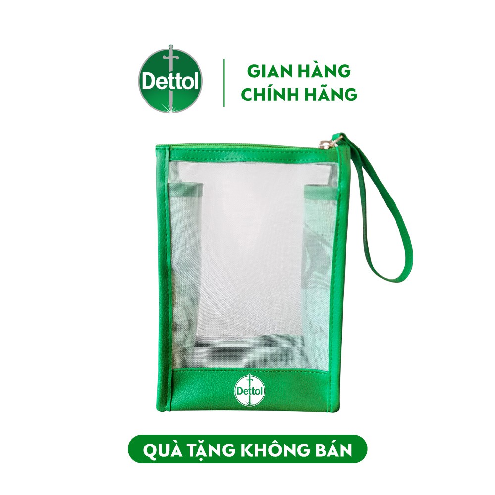 [Quà tặng không bán] Túi lưới xanh Dettol