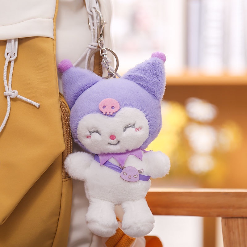 Thú Nhồi Bông 15CM Hình Kuromi My Melody Cinnamoroll Purin Dễ Thương