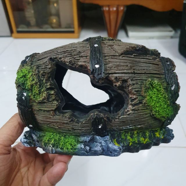 CẢNH LU NẰM TRANG TRÍ HỒ CÁ NON BỘ 15x9x9cm
