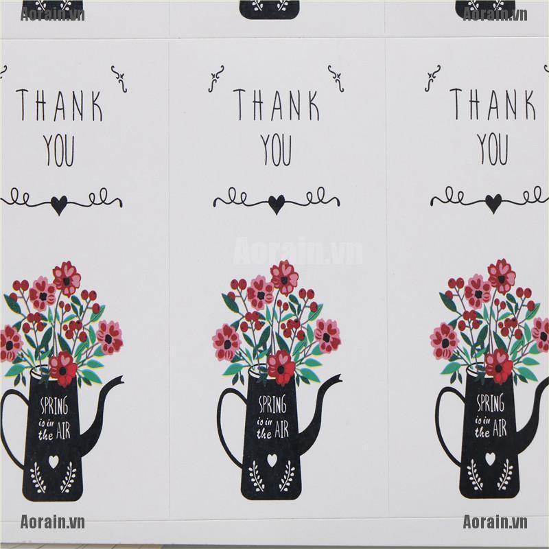 Bộ 60 Miếng Dán Chữ Thank You Trang Trí Quà Tặng