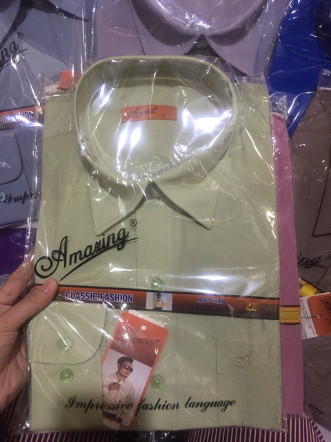Áo sơ mi màu nam cao cấp size 40kg-80kg