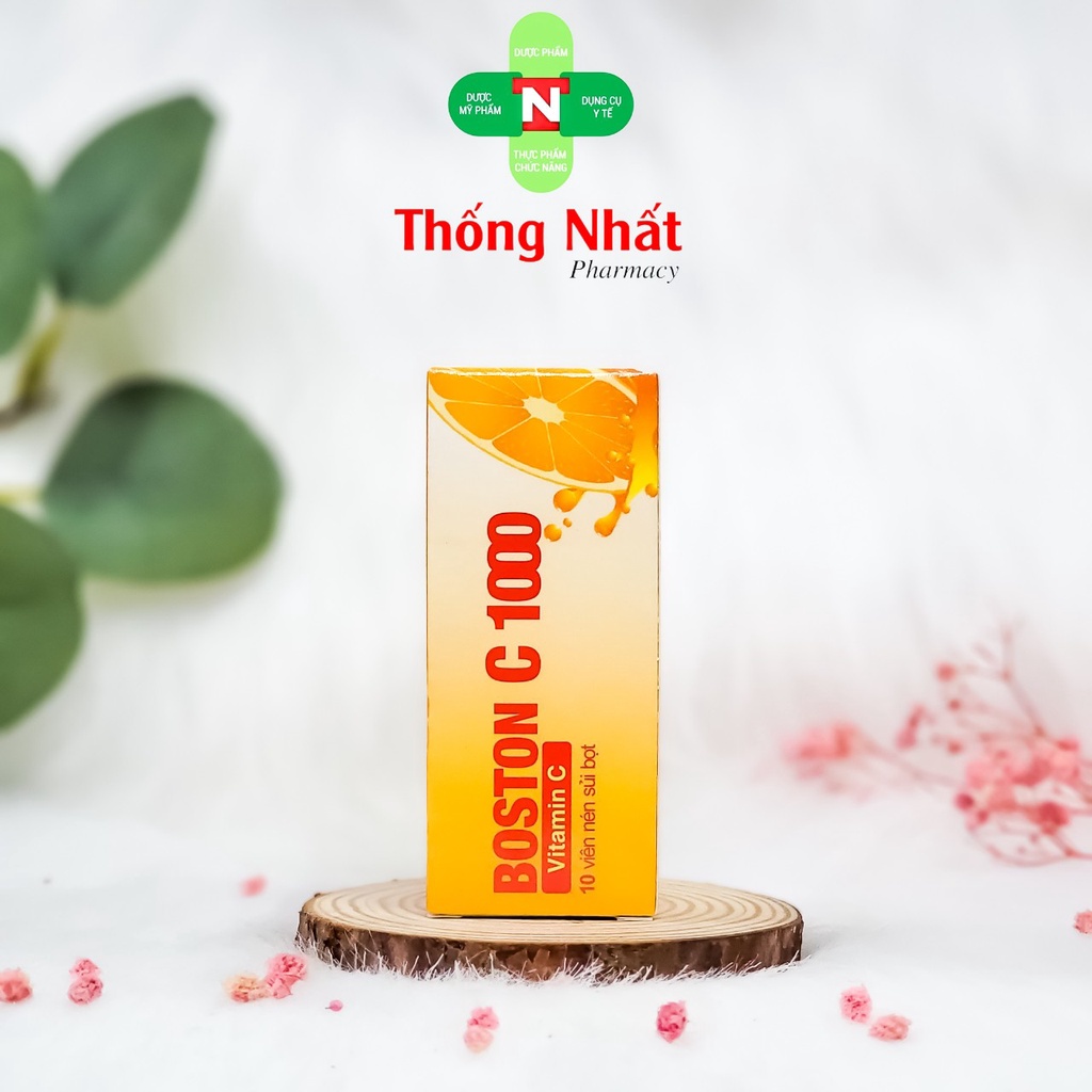 Viên sủi vitamin C tăng sức đề kháng DHG Pharma Bocalex C 1000 mg 10 viên