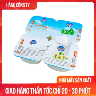 Sữa Chua Ba Vì Có Đường Vỉ 4 Hộp