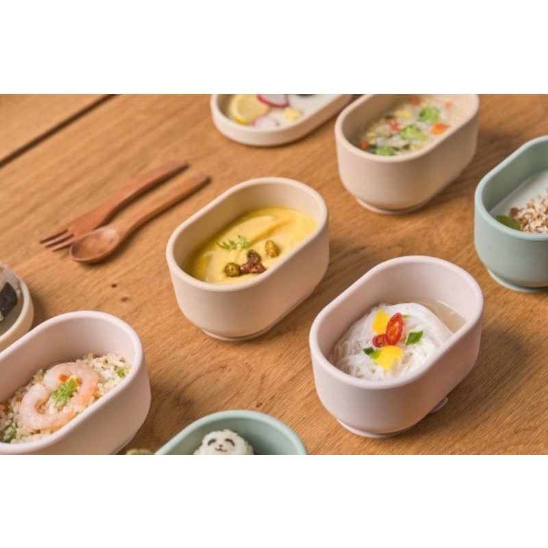 Khay ăn dặm/ bát ăn dặm đế hít cho bé silicon cao cấp Donodono mamazone Hàn Quốc