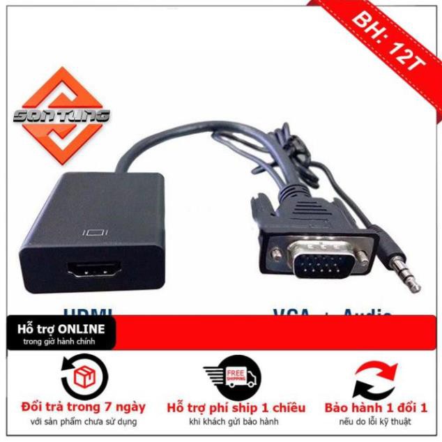 Bộ chuyển Đổi VGA sang HDMI full HD 1080p kèm Tín hiệu âm thanh