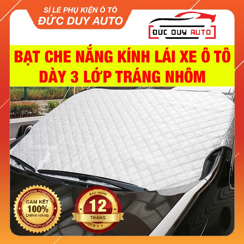 [FREESHIP❤] Bạt che nắng kính lái xe ô tô - dày 3 lớp, tráng nhôm