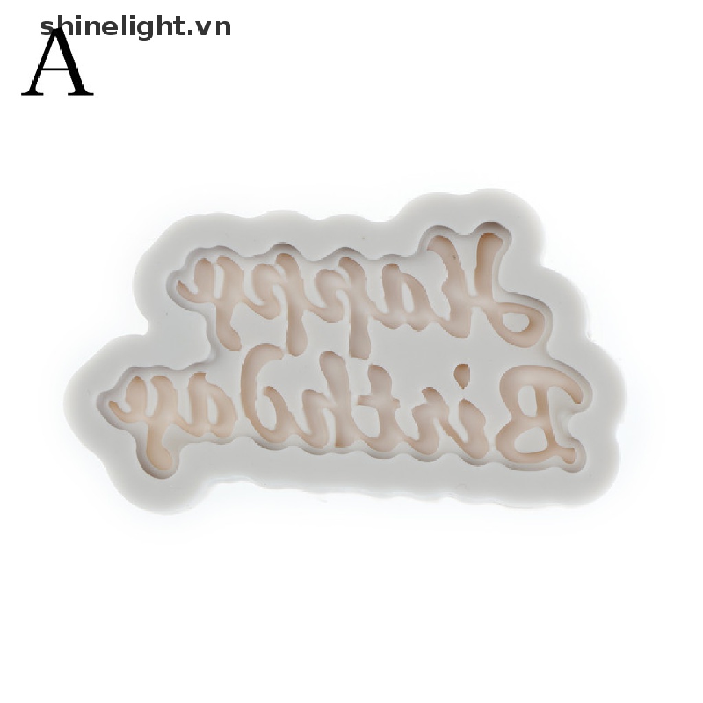 Khuôn Ren Chữ Happy Birthday Dùng Trang Trí Bánh Kem Độc Đáo